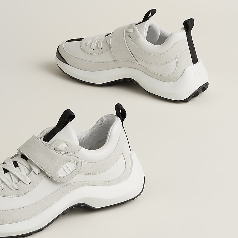 【厚底×軽量】HERMES loop スニーカー スポーティ 白 Loop sneaker | Hermès Macau SAR